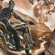 Focus hell rider garment dye hoodie - HOODIE