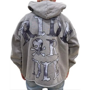 Focus hell rider garment dye hoodie - HOODIE