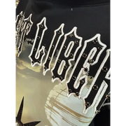 Focus liberty rhinestone crop hoodie - HOODIE