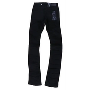 Focus ripped and repair stacked denim - DENIM