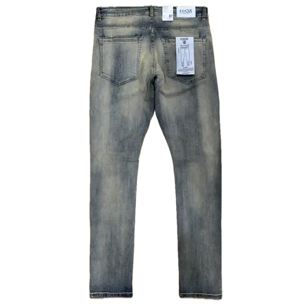 Focus Slim Clean Wash denim - DENIM