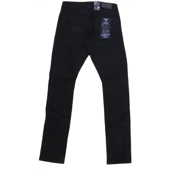 focus slit repaired backing denim - DENIM