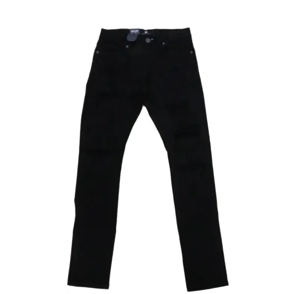 focus slit repaired backing denim - DENIM