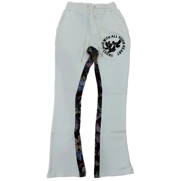 Focus tapestry flare sweatpant - SWEAT PANT