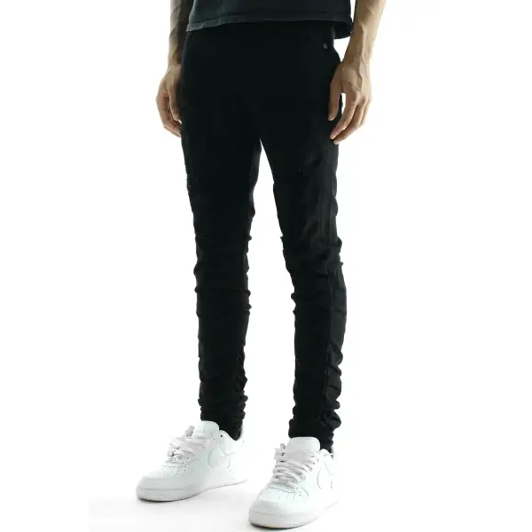 Focus Teared Skinny Stacked Denim - City Swag USA 