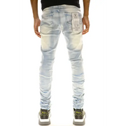 Focus teared skinny stacked denim - DENIM