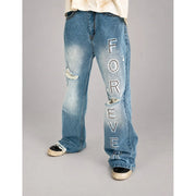Forever hungry flared denim - DENIM - Cityswagusa.com