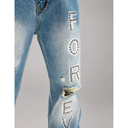 Forever hungry flared denim - DENIM - Cityswagusa.com