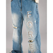 Forever hungry flared denim - DENIM - Cityswagusa.com