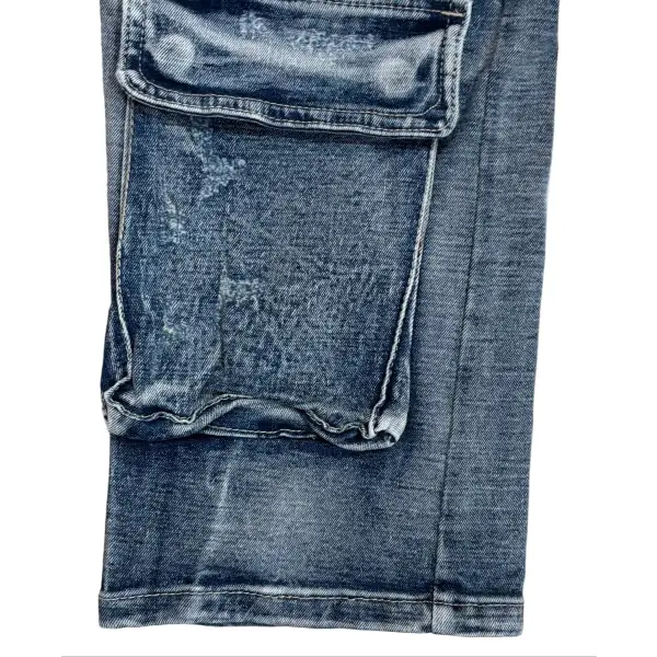 FR utility cargo denim - DENIM