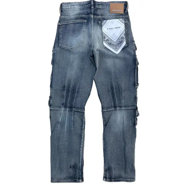 FR utility cargo denim - DENIM