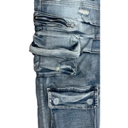 FR utility cargo denim - DENIM