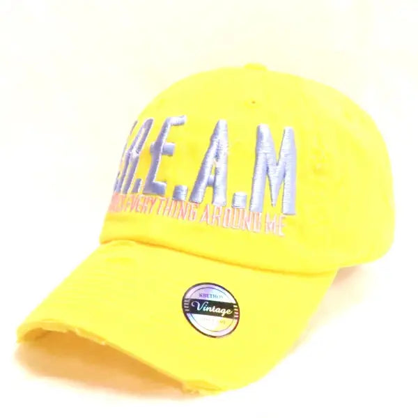 Fs cream dad hat - OSFA / YELLOW - HATS