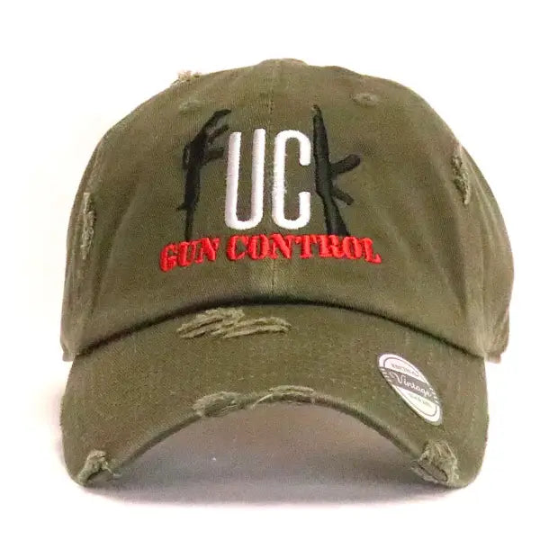 Fs gun control dad hat - OSFA / OLIVE - HATS