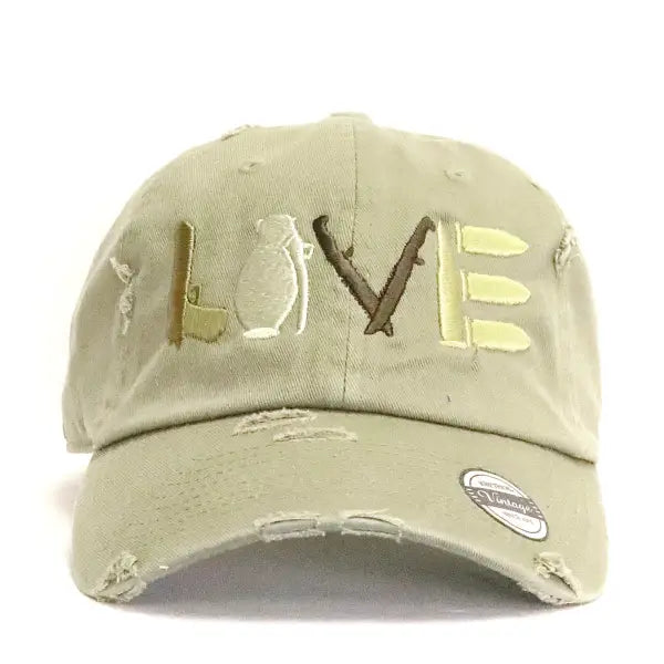 Fs l.o.v.e dad hat - OSFA / BEIGE - HATS