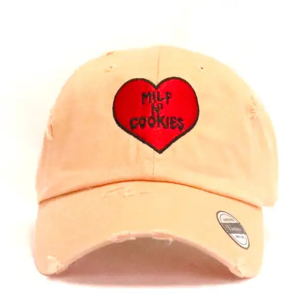 Fs milf & cookies dad hat - OSFA / PEACH - HATS