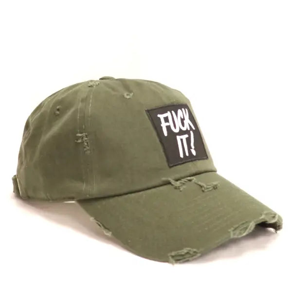 Fu** It Dad Hat - Unapologetic Trendy Hat for Bold Fashion - OSFA / OLIVE - HATS