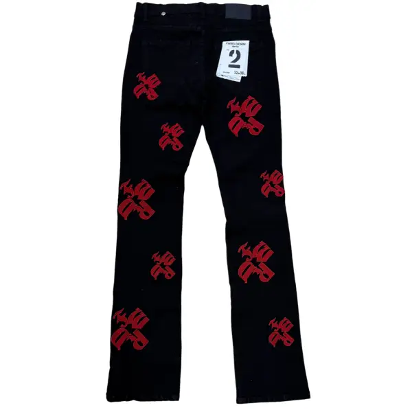 Fwrd embossed logo straight fit denim - DENIM