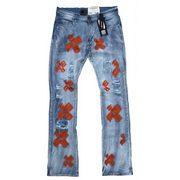 Fwrd embossed logo straight fit denim - DENIM