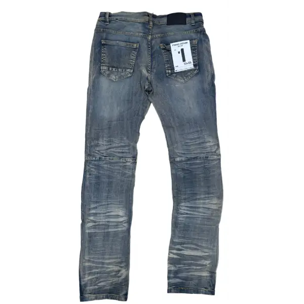 Fwrd knee ripped washed denim - DENIM