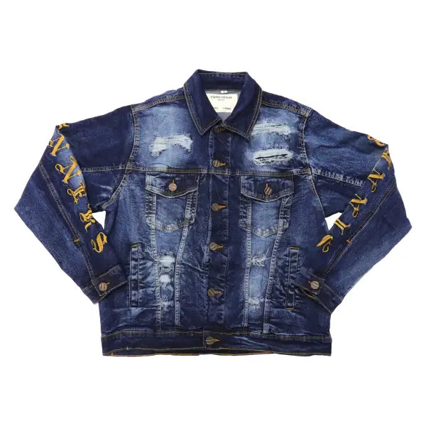 Fwrd saint x sinners denim jacket - LARGE / BLUE - JACKET