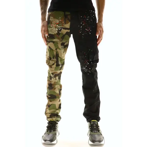 Fwrd split camo denim - DENIM