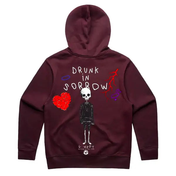 G-west drunk in sorrow hoodie - HOODIE