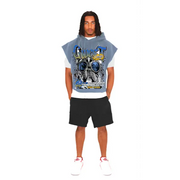 G-west eyes on me crop sleeveless hoodie - HOODIE