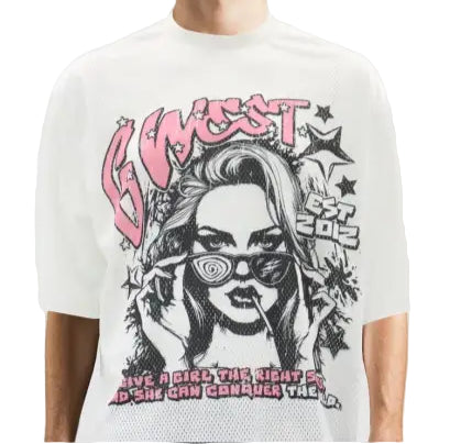 G west my girl mesh short set - T-SHIRT