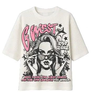 G west my girl mesh short set - T-SHIRT