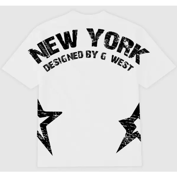 G-west new york arch logo t-shirt - T-SHIRT