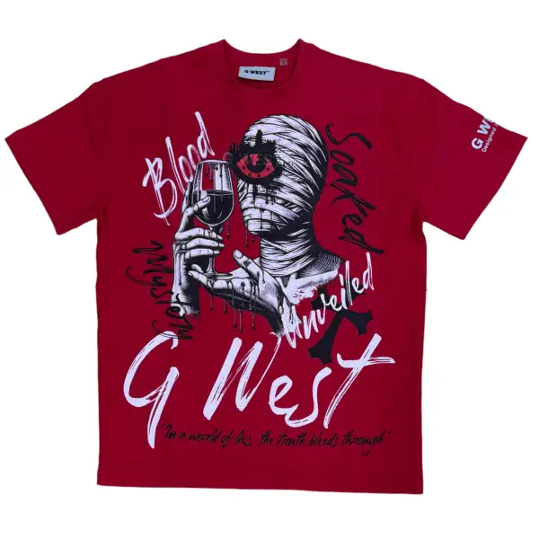 G-west rhinetsone mystery unvieled t-shirt - T-SHIRT