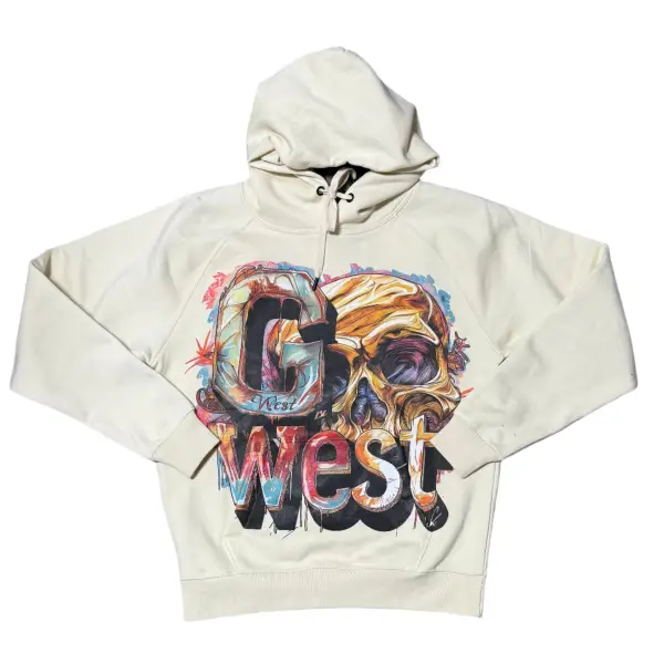 G-west skull hoodie - HOODIE