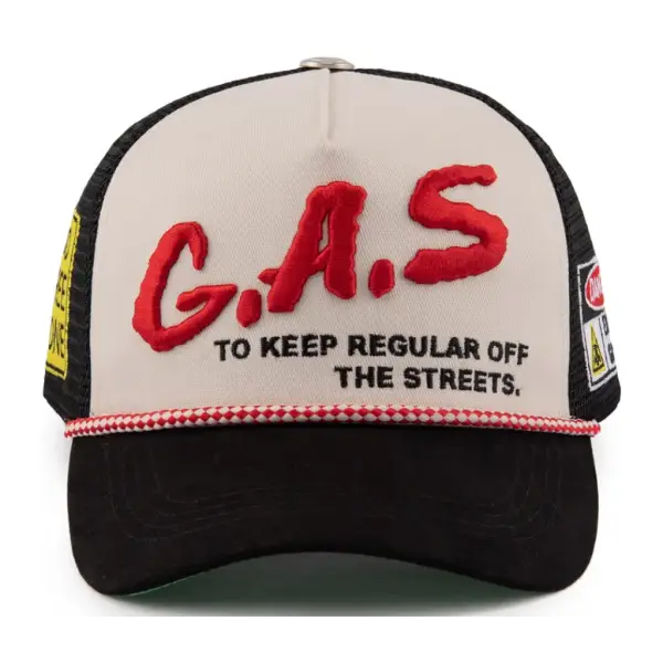 Gas d.a.r.e trucker hat - OSFA / BLACK - HATS