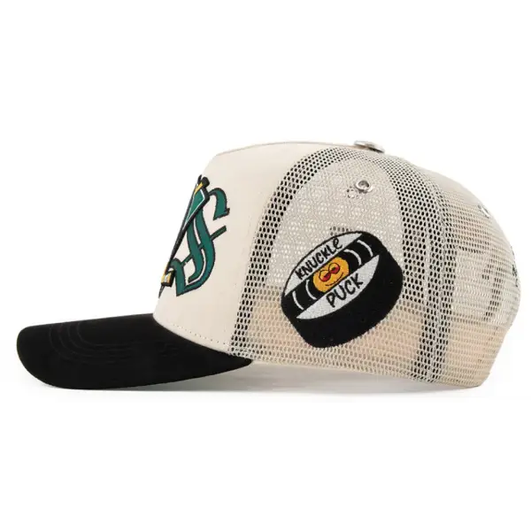 Gas ducks mighty puck trucker hat - 3XL / CREAM - HATS