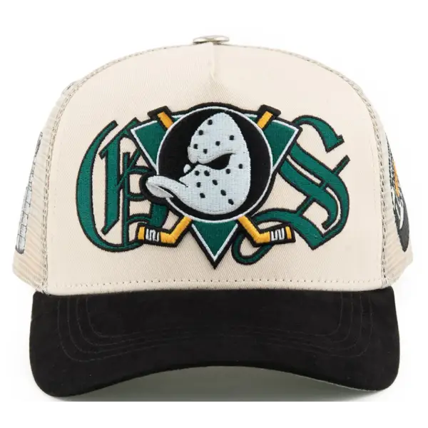 Gas ducks mighty puck trucker hat - 3XL / CREAM - HATS