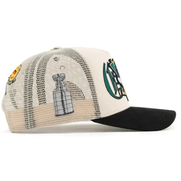 Gas ducks mighty puck trucker hat - 3XL / CREAM - HATS