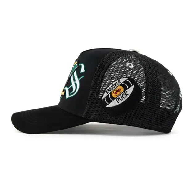 Gas ducks mighty puck trucker hat - OSFA / BLACK - HATS