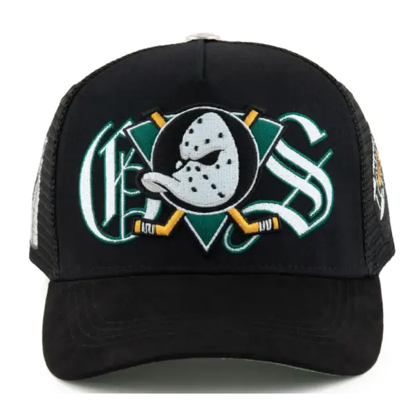 Gas ducks mighty puck trucker hat - OSFA / BLACK - HATS