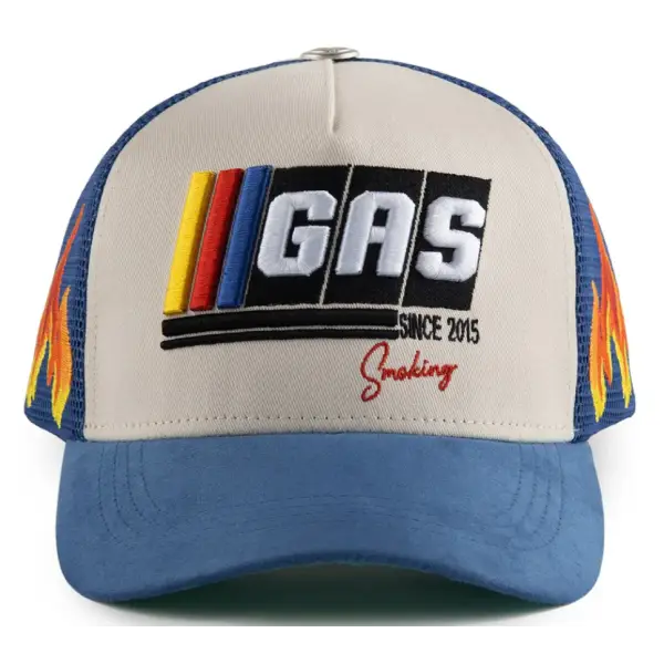 Gas nascar trucket hat - OSFA / ROYAL - HATS