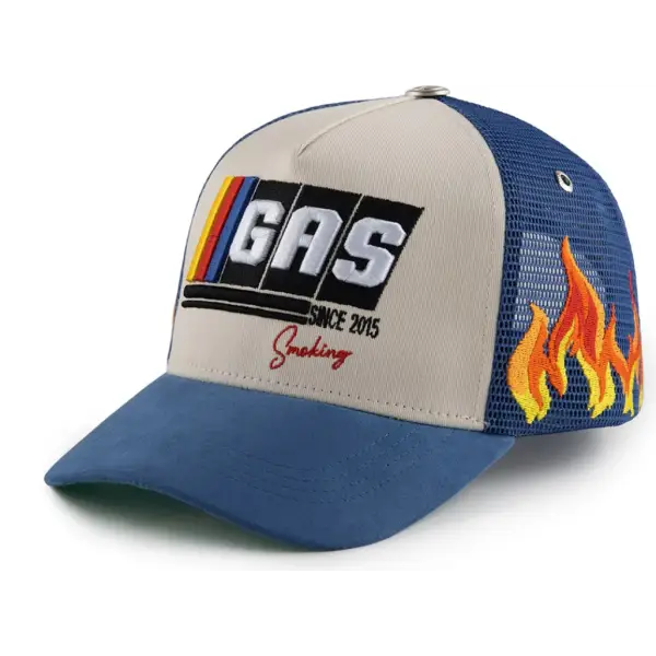 Gas nascar trucket hat - OSFA / ROYAL - HATS