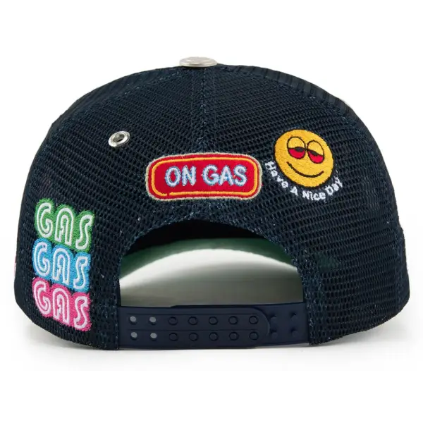 Gas open 24/7 trucker hat - OSFA / NAVY - HATS