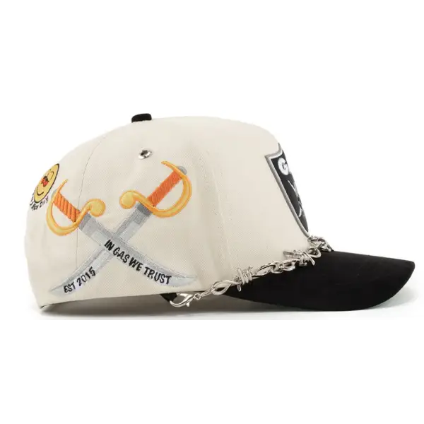 Gas raiders skull chain trucker hat - HATS