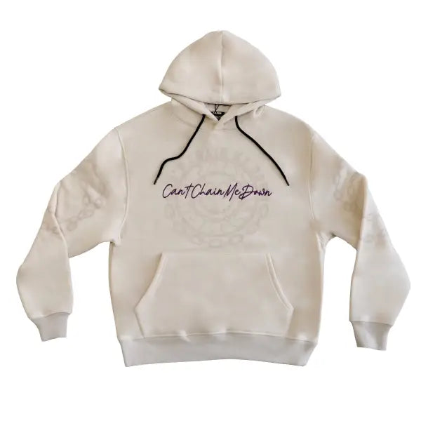 Genuine chain me down hoodie - SMALL / CREAM - HOODIE