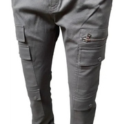 Genuine stacked cargos - DENIM