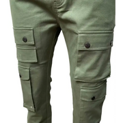 Genuine stacked cargos - DENIM