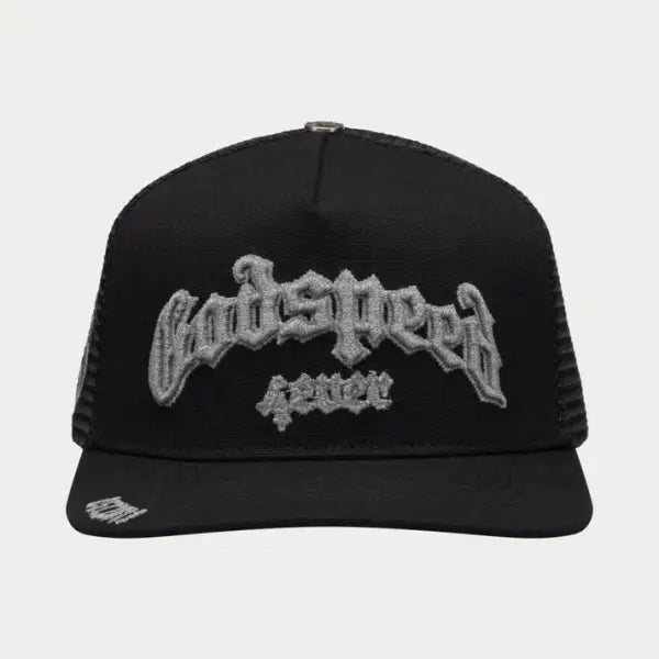 Godspeed 4ever trucker hat - OSFA / BLACK/GREY - HATS