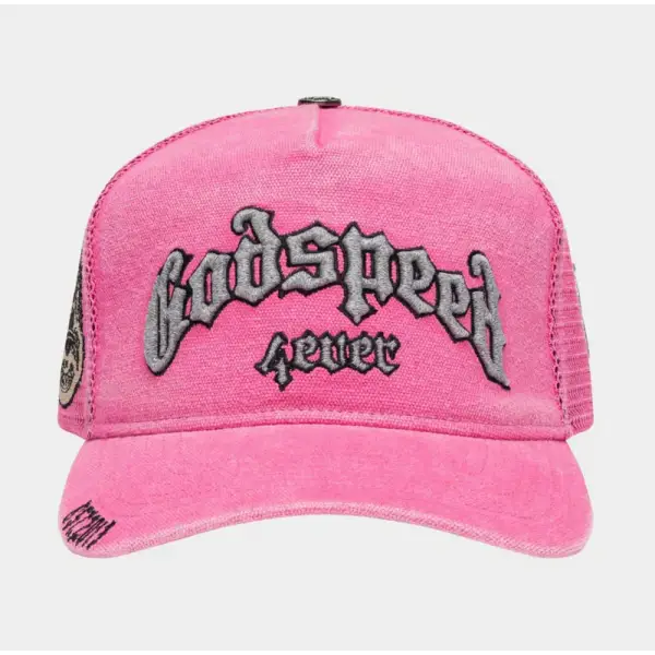 Godspeed 4ever trucker hat - OSFA / PINK - HATS