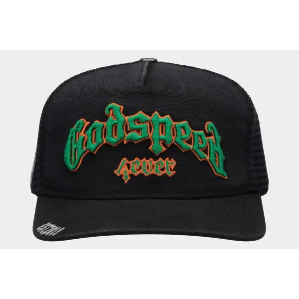 Godspeed 4ever vintage trucker hat - OSFA / BLACK - HATS