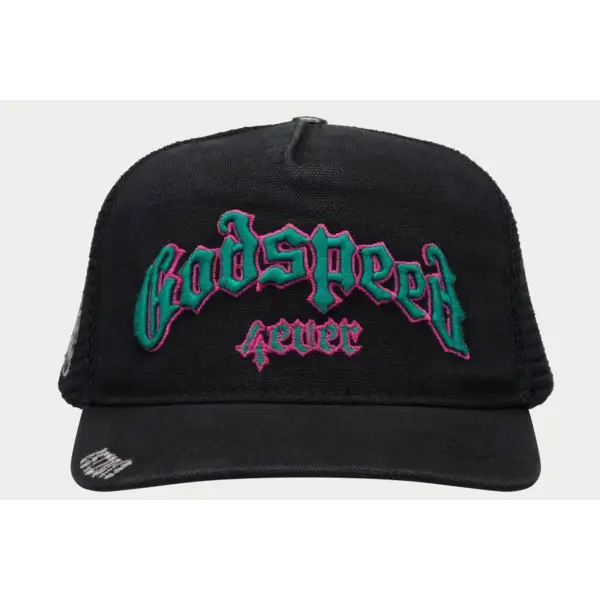 Godspeed 4ever vintage trucker hat - OSFA / BLACK - HATS